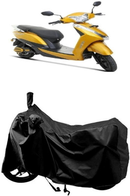 AutoKick Two Wheeler Cover for Ampere(Magnus Pro, Black)