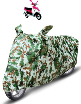 Auto Hub Waterproof Two Wheeler Cover for TVS(Scooty Pep Plus, Green)