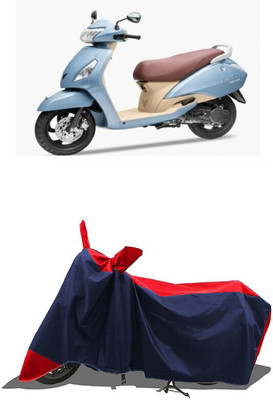 SUGASHRI Waterproof Two Wheeler Cover for TVS(Jupiter Grande, Red, Blue)