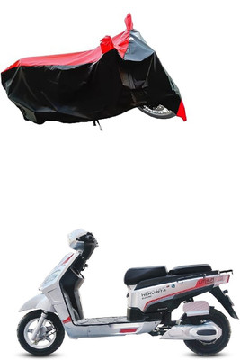 VESMEI Two Wheeler Cover for Hero(Electric NYX HS500 ER BS6, Red)