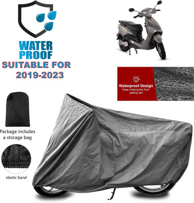 PAGORA Waterproof Two Wheeler Cover for Hero(Electric Optima BS6, Grey)