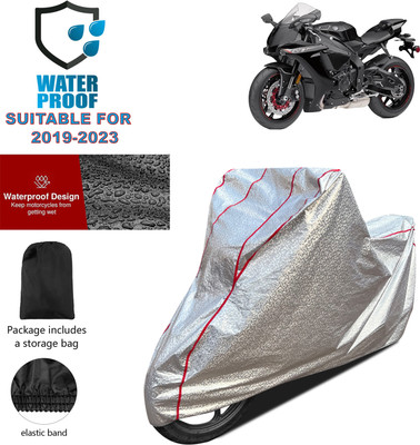 PAGORA Waterproof Two Wheeler Cover for Yamaha(YZF R1M BS6, Silver)
