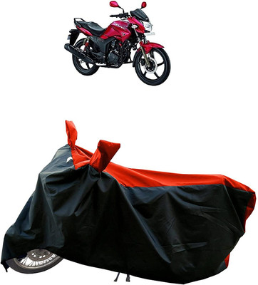 KEDIT Two Wheeler Cover for Hero(Hunk, Red, Black)