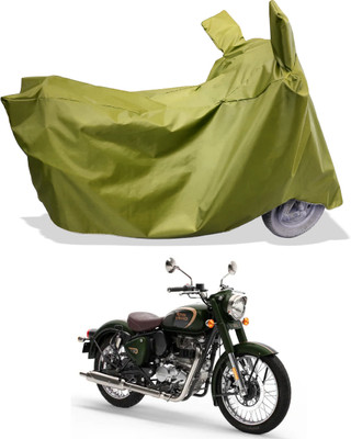 Amexride Two Wheeler Cover for Royal Enfield(Classic 350, Maroon)
