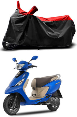 MMSSTAR Waterproof Two Wheeler Cover for TVS(Zest, Red)