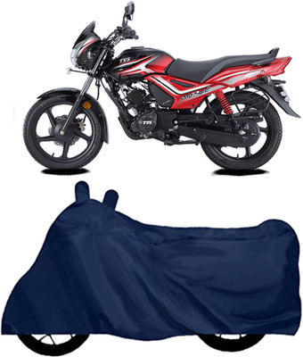 ROYAL AUTO MART Waterproof Two Wheeler Cover for TVS(Star City Plus, Blue)