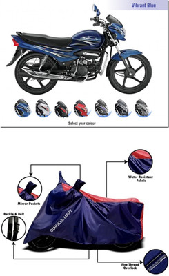 gurukul mart Waterproof Two Wheeler Cover for Hero(Passion Plus, Black)