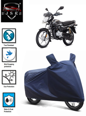 J S R Waterproof Two Wheeler Cover for Bajaj(Platina 100 DTS-i, Blue)