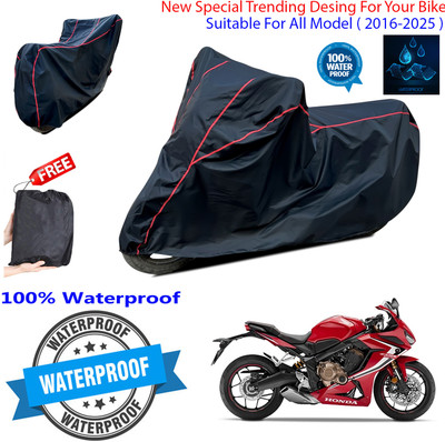OliverX Waterproof Two Wheeler Cover for Honda(CBR650R, Black)