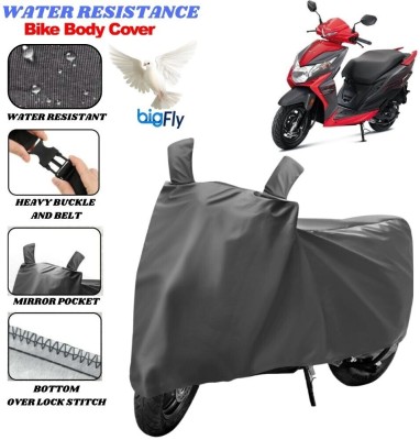 Big fly Two Wheeler Cover for Honda(Dio, Grey)