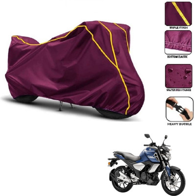 Car Life Two Wheeler Cover for Yamaha(FZ-S, Maroon, Yellow)