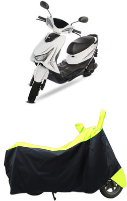 Coxtor Waterproof Two Wheeler Cover for Ampere(Reo Elite BS6, Yellow)
