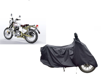 Anlopeproducts Waterproof Two Wheeler Cover for Royal Enfield(Bullet Trials 350, Grey)