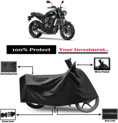 Amexride Two Wheeler Cover for Yamaha(XSR300, Black)