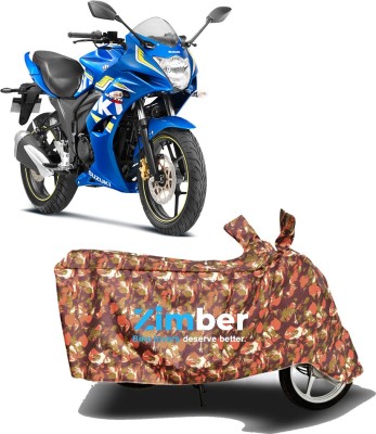 ZIMBER Two Wheeler Cover for Suzuki(Gixxer SF, Blue)