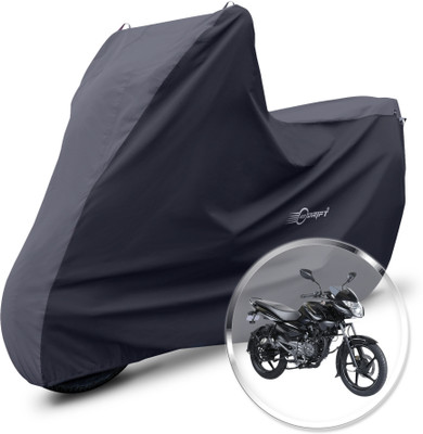 Neodrift Two Wheeler Cover for Bajaj(Pulsar 135 LS DTS-i, Grey, Black)
