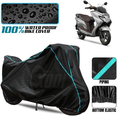 xodi Waterproof Two Wheeler Cover for Suzuki(Burgman Street 125, Black, Blue)