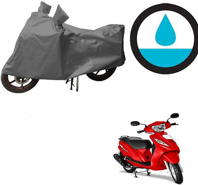 DeepShakshi AUTOMOTIVE Waterproof Two Wheeler Cover for TVS(Wego, Grey)