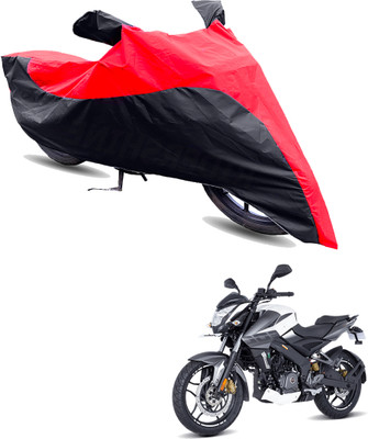Motodreka Two Wheeler Cover for Bajaj(Pulsar 200NS FI BS6, Red, Black)