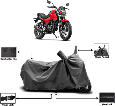 Amexride Two Wheeler Cover for Hero(Motocorp Xtreme 160 R, Grey)