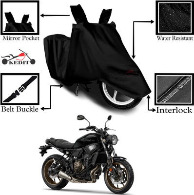 KEDIT Two Wheeler Cover for Yamaha(XSR155 BS6, Black)