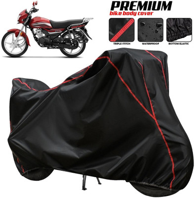 xodi Two Wheeler Cover for Honda(CD 110 Dream, Black, Red, Multicolor)
