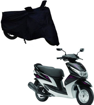 RAAMKM Waterproof Two Wheeler Cover for Hero, Honda(Boxer BM 150, Black)