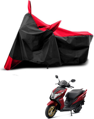 KEDIT Two Wheeler Cover for Honda(Dio, Red, Black)