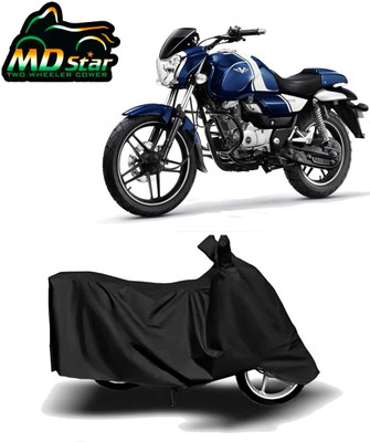Mdstar Waterproof Two Wheeler Cover for Bajaj(V15, Black)
