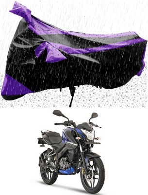 Genipap Two Wheeler Cover for Bajaj(Pulsar NS-160, Purple, Black)