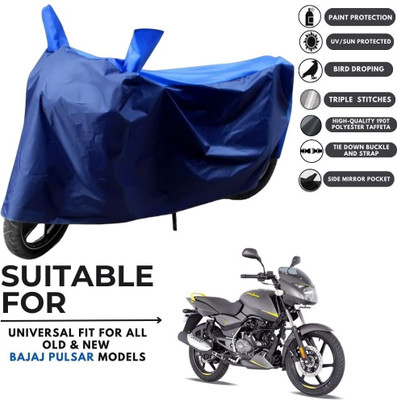 MADAFIYA Two Wheeler Cover for Bajaj(Pulsar 150 DTS-i, Blue, Blue)
