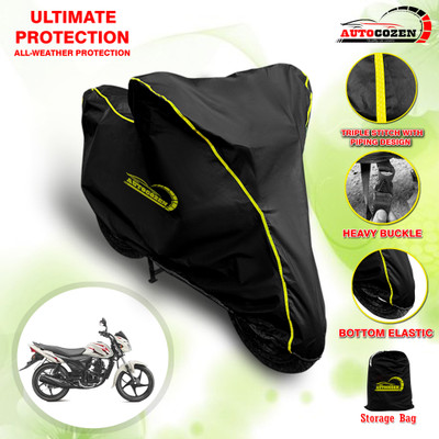 AUTOCOZEN Waterproof Two Wheeler Cover for Suzuki(Hayate, Black)