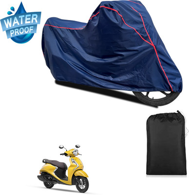 PAGORA Waterproof Two Wheeler Cover for Yamaha(Fascino BS6, Blue)