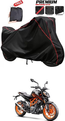 DeepShakshi AUTOMOTIVE Two Wheeler Cover for KTM(250 Duke, Black)