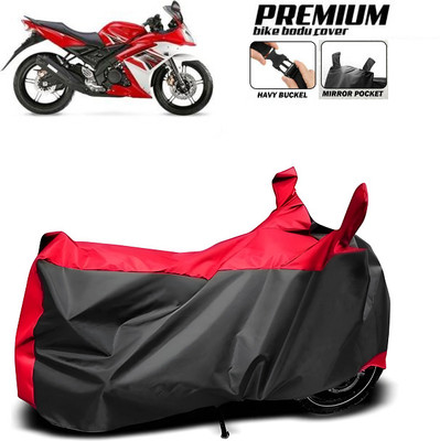 smwzxyu Waterproof Two Wheeler Cover for Yamaha(R15 s, Red, Black)