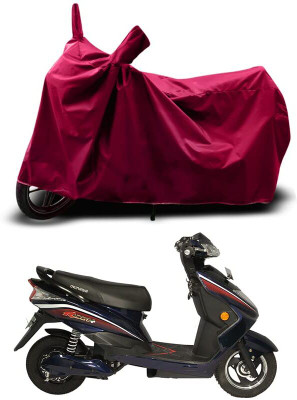 KEDIT Two Wheeler Cover for Okinawa(Ridge Plus, Maroon)