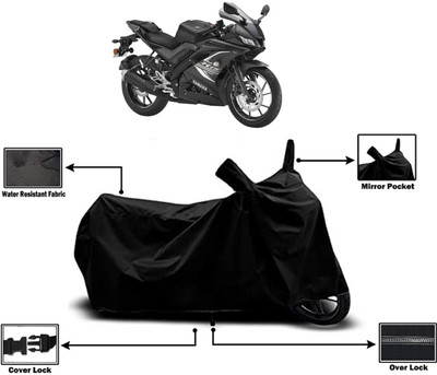 Amexride Two Wheeler Cover for Yamaha(YZF R15 V3.0, Black)