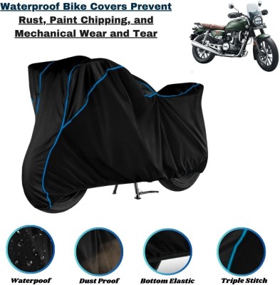 SHUFYAN Waterproof Two Wheeler Cover for Honda(CB350RS, Black, Blue)