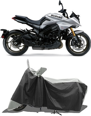 GROFATIK Two Wheeler Cover for Suzuki(Katana BS6, White)