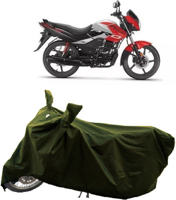 GROFATIK Two Wheeler Cover for Hero(Passion Pro i3S, Green)