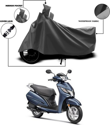 SEBONGO Waterproof Two Wheeler Cover for Honda(Activa 125, Grey)