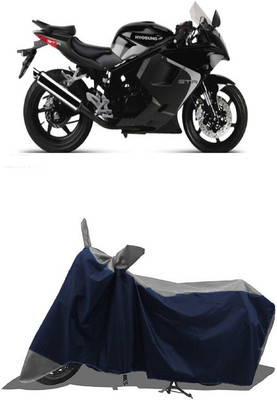 SUGASHRI Waterproof Two Wheeler Cover for Hyosung(GT250R, Grey, Blue)