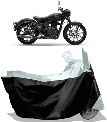 Amexride Two Wheeler Cover for Royal Enfield(Classic Stealth Black BS6, Multicolor)