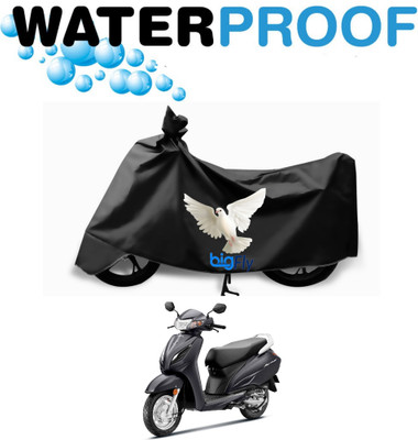 BigFly Waterproof Two Wheeler Cover for Honda(Activa 6G, Black)