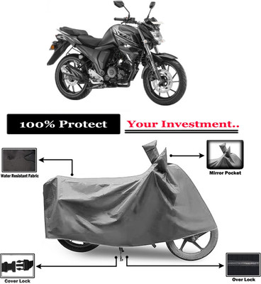 Amexride Two Wheeler Cover for Yamaha(FZ S FI (V 2.0) BS6, Grey)