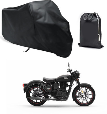 CODOKI Waterproof Two Wheeler Cover for Royal Enfield(Classic 350, Black)