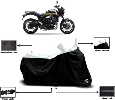 Amexride Two Wheeler Cover for Kawasaki(Z900 RS Cafe Racer BS6, White)
