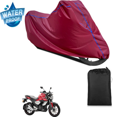 PAGORA Waterproof Two Wheeler Cover for Yamaha(FZ-FI, Maroon)