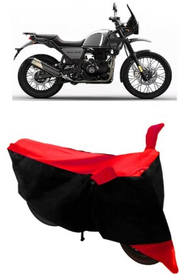 GANPRA Two Wheeler Cover for Royal Enfield(Himalayan, Black, Red)