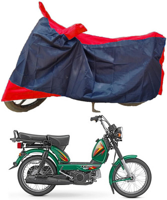 Mdstar Waterproof Two Wheeler Cover for TVS(XL 100 Heavy Duty, Red, Blue)